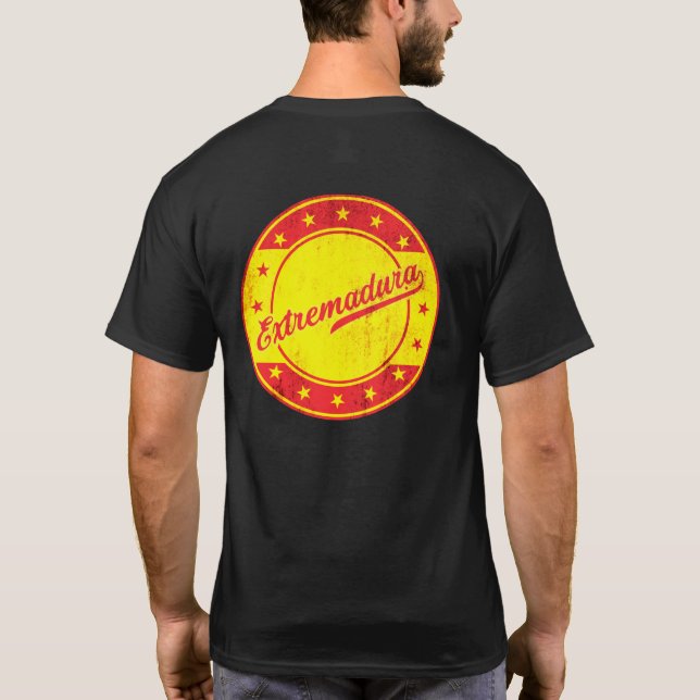 Camiseta Viajante global - Extremadura, Espanha (Verso)