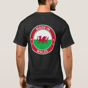 Camiseta Viajante Global - Feito Em Cymru   País de Gales (