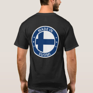 Camiseta Viajante Global - Feito Em Suomi   Finlândia (Edit