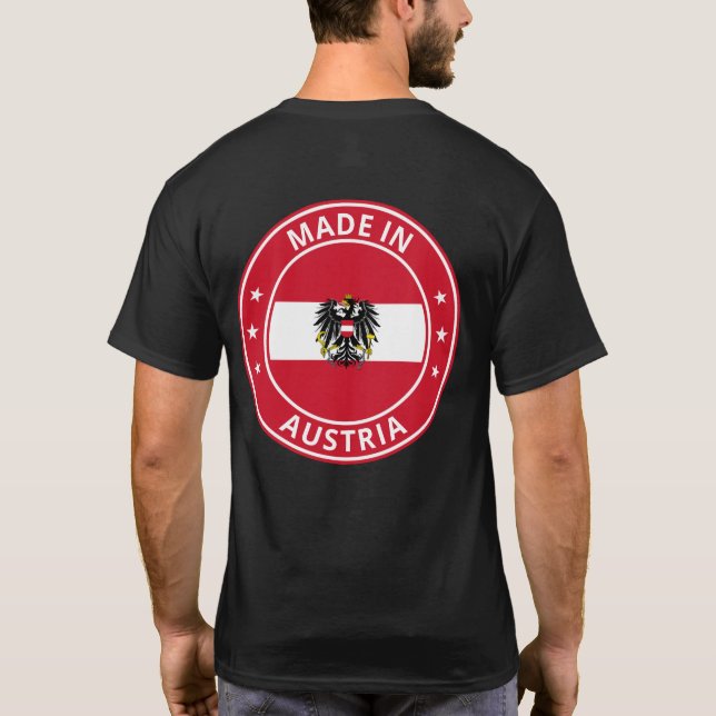 Camiseta Viajante Global - Feito Na Áustria (Verso)