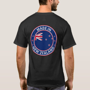 Camiseta Viajante Global - Feito Na Nova Zelândia (Editar)