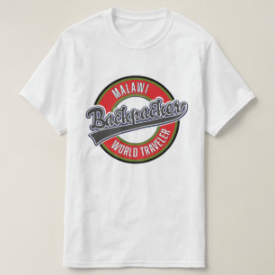 Camiseta Viajante mundial mochileiro do Malawi