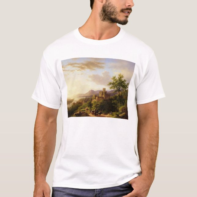 Camiseta Viajantes em um trajeto em um Lan extensivo de (Frente)