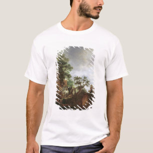 Camiseta Viajantes por uma pensão (óleo em canvas)