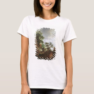Camiseta Viajantes por uma pensão (óleo em canvas)