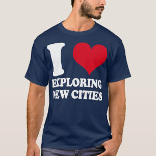 Camiseta Viajar Eu Adoro Explorar Novas Cidades Viagem