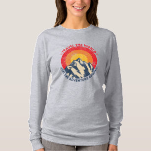 Camiseta viajar pelo mundo deixe a aventura começar viajand