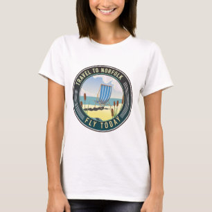 Camiseta Viaje para Norfolk - Voar hoje