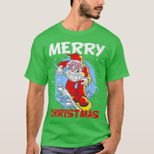 Camiseta Vias de neve de inverno de Natal