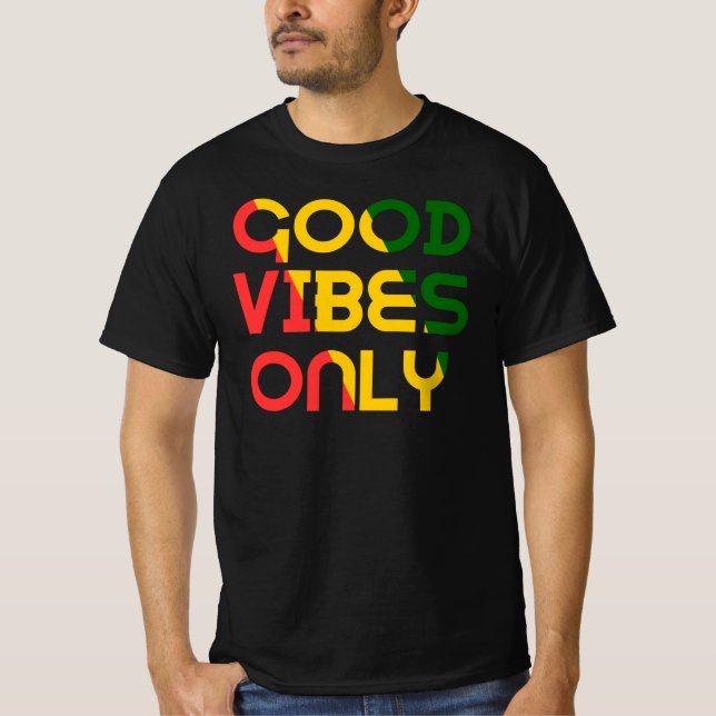 Camiseta Vibas Boa Apenas Raízes Rasta Reggae (Frente)
