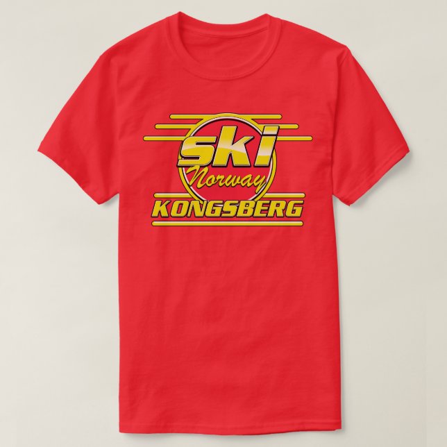 Camiseta vibe ski Kongsberg Noruega 80 (Frente do Design)