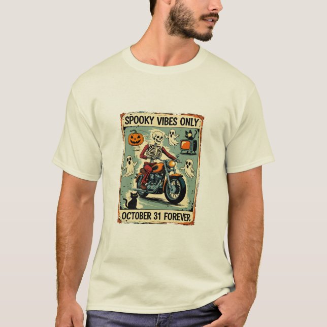 Camiseta Vibes Apenas Vintage Halloween (Frente)