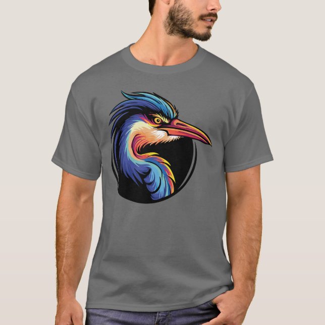 Camiseta Vibes Clássicas de Enchimento do Herão Azul (Frente)