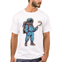Camiseta Vibes com Grafite de Estrelas da Galáxia 