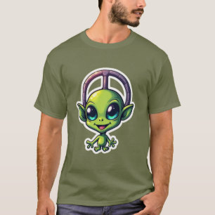 Camiseta Vibes Cósmicas - Coleção de Teias de Alienígena Fu