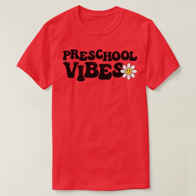 Camiseta Vibes da pré-escola 8 (Frente do Design)