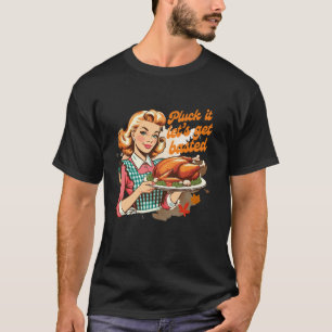 Camiseta Vibes de Ação de Graças Querem a Turquia Boa sorte