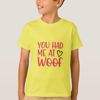 Camiseta Vibes de Amor de Cachorrinho: Você Me Conquistou c