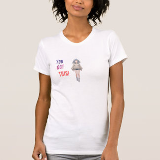 Camiseta Vibes de Garota de Anime - Você Consegue