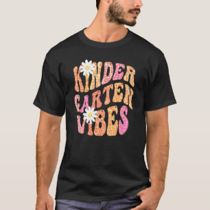 Camiseta VIBES DE JARDIM DE INFÂNCIA DE OUTONO Retro Profes