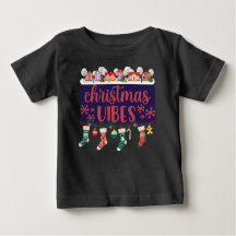 Camiseta Vibes de Natal para Crianças