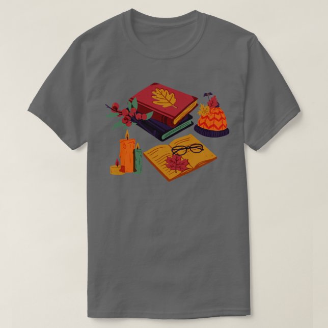 Camiseta Vibes de outono8 (Frente do Design)