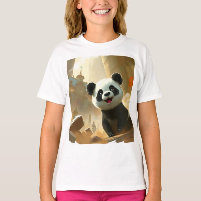 Camiseta Vibes de Panda Fofo (Frente)