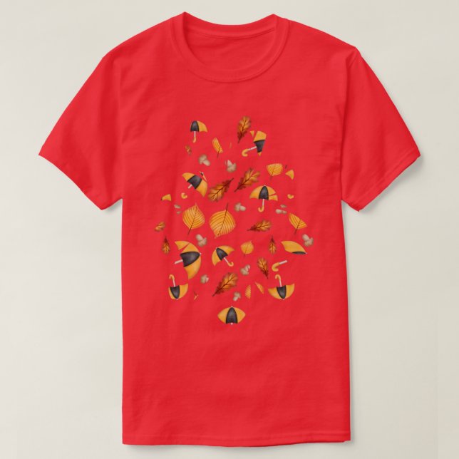Camiseta Vibes de queda floral (Frente do Design)
