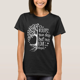 Camiseta Vibes de reunião familiar raízes profundas amor co