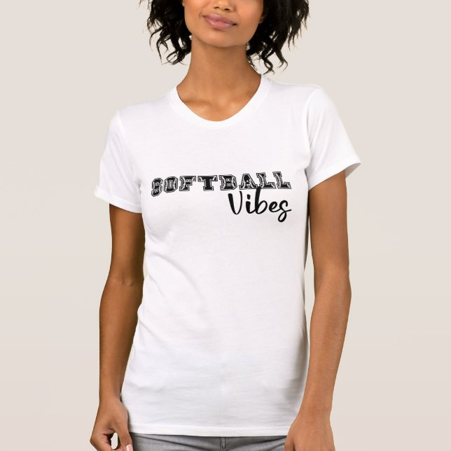 Camiseta Vibes de Softball (Frente)