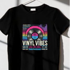 Camiseta vibes de vinilo