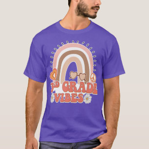 Camiseta Vibes Do 3º Grau Retroativo Dos Anos 70 Arco-Íris