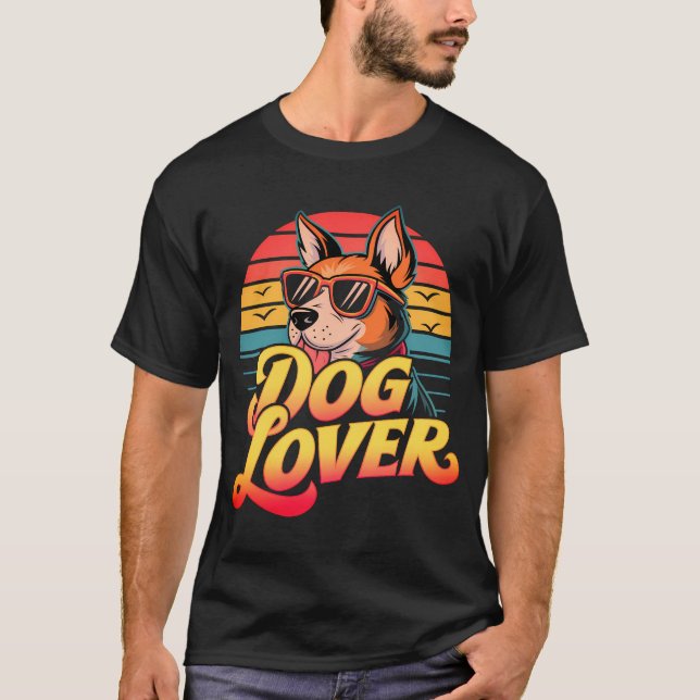 Camiseta Vibes do Amante de os animais Retroativo (Frente)