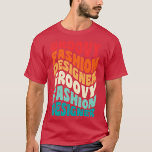 Camiseta Vibes do Designer de Moda Retroativo 60s 70s 80s