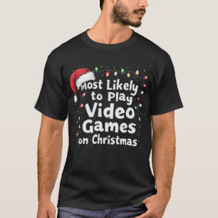 Camiseta Vibes do jogador de Natal mais propensos a jogar v