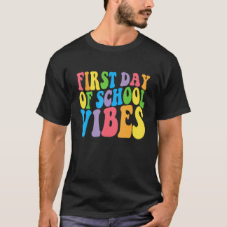 Camiseta Vibes do Primeiro Dia de Aula De Volta às Aulas Me