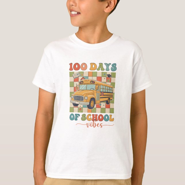 Camiseta Vibes dos 100 Dias de Escola (Frente)