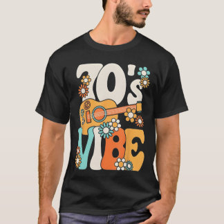 Camiseta Vibes dos anos 70 Divertido Retro Party Boho Hippi