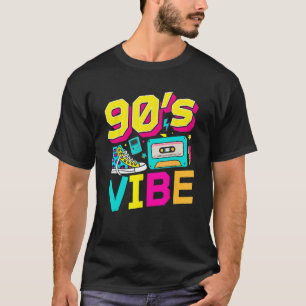 Camiseta Vibes dos Anos 90 Moda dos Anos 1990 Tema dos Anos
