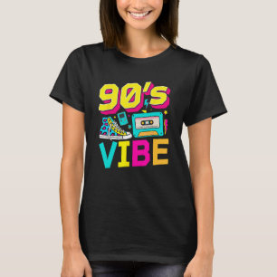 Camiseta Vibes dos Anos 90 Moda dos Anos 90 Tema dos Anos 9