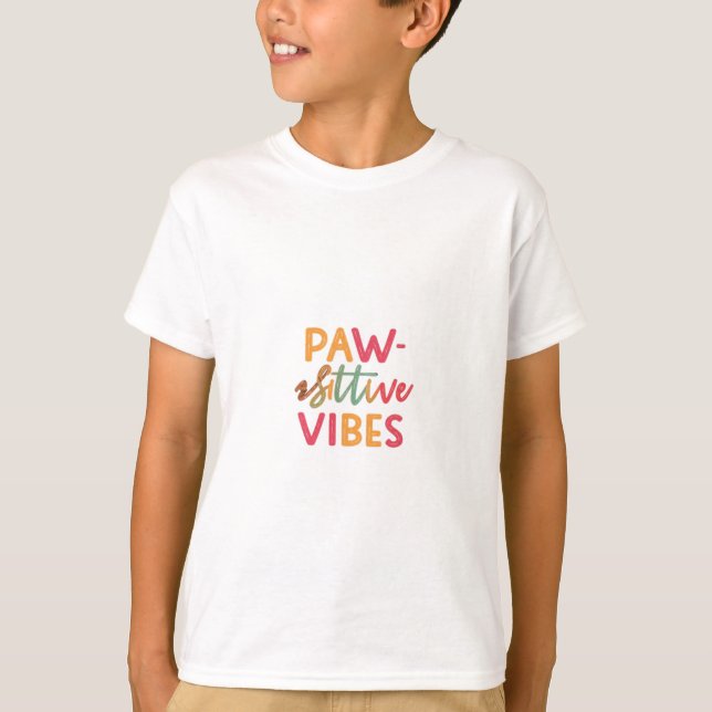 Camiseta Vibes em Paw-sitive (Frente)