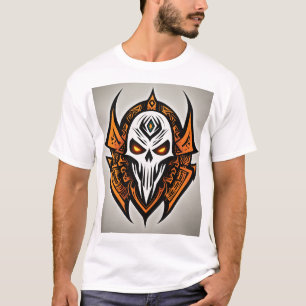 Camiseta Vibes mortais: Logotipo Rock & Roll Skull & Crossb