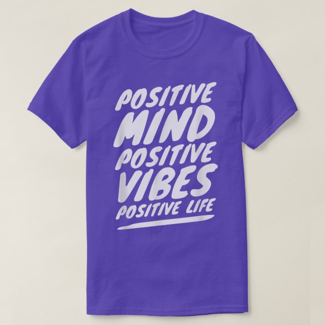 Camiseta Vibes Positive Mindset Motivation Mindfulness Quot (Frente do Design)