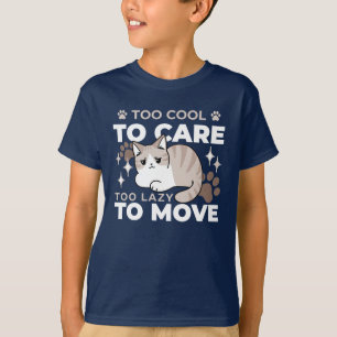 Camiseta Vibes relaxadas e preguiçosas para Design de gatin
