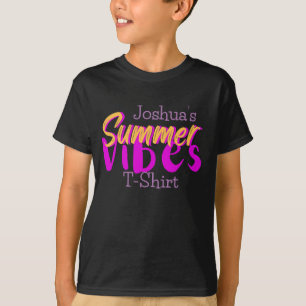 Camiseta Víbias de verão de texto divertido