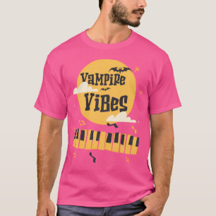 Camiseta Víbios Vampiros - Música Vintage Halloween Jazz