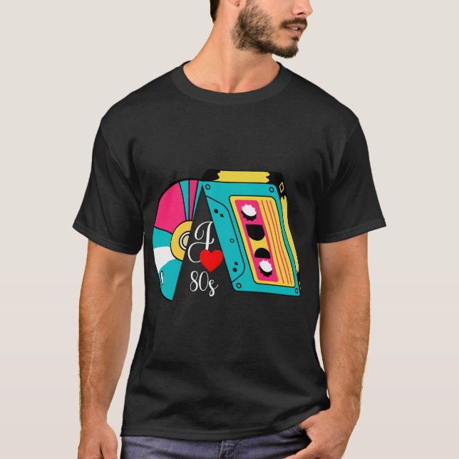 Camiseta Víblias da Mixtape 80: rebobinar para a Tee Rad (Frente)