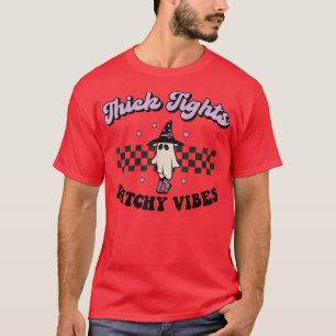 Camiseta Víblias de Bruxas Pesadas Retro Halloween Celestia