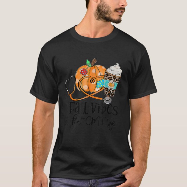 Camiseta Víblias De Queda E CMT Life Pumpkin Leopard Thanks (Frente)