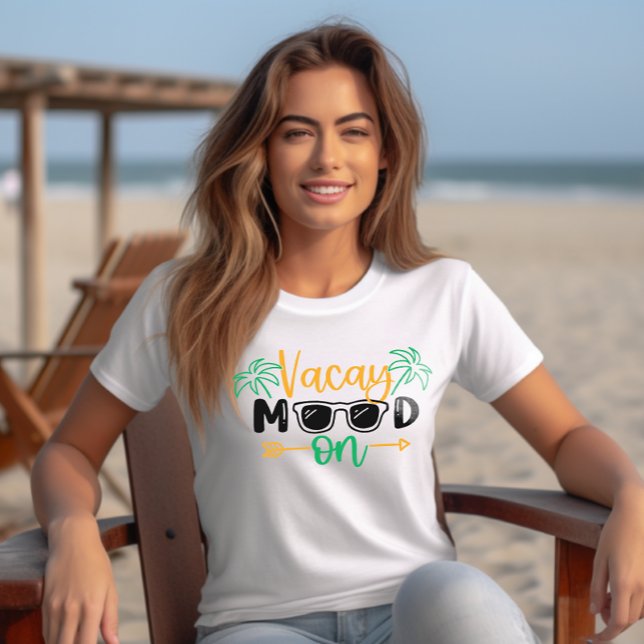 Camiseta Víblias de Vacinação "Vacay Mood On" (Criador carregado)